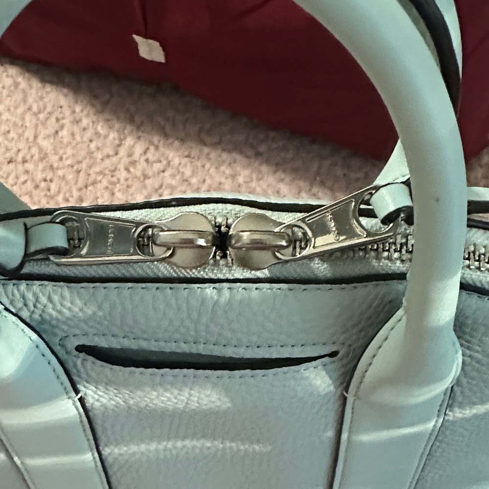 Coach Mint Green Leather small Satchel - Picture 6 of 12